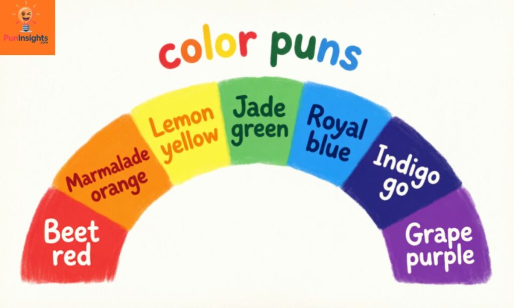 Color Puns One Liners — Short Color Puns
