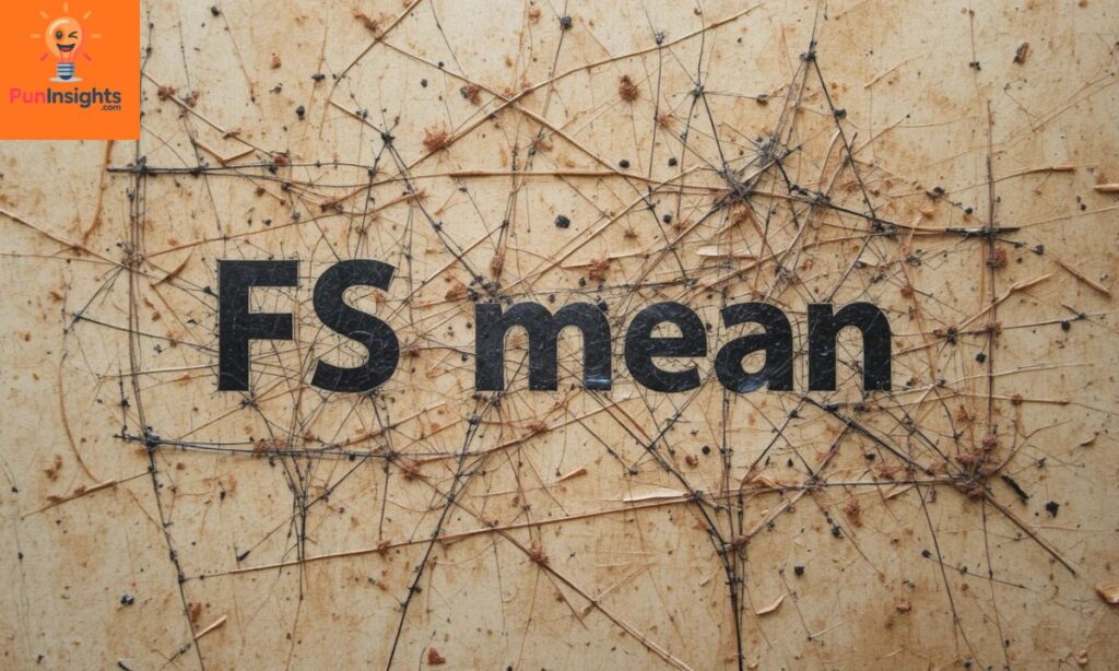 The Primary Meaning of FS in Text Messages