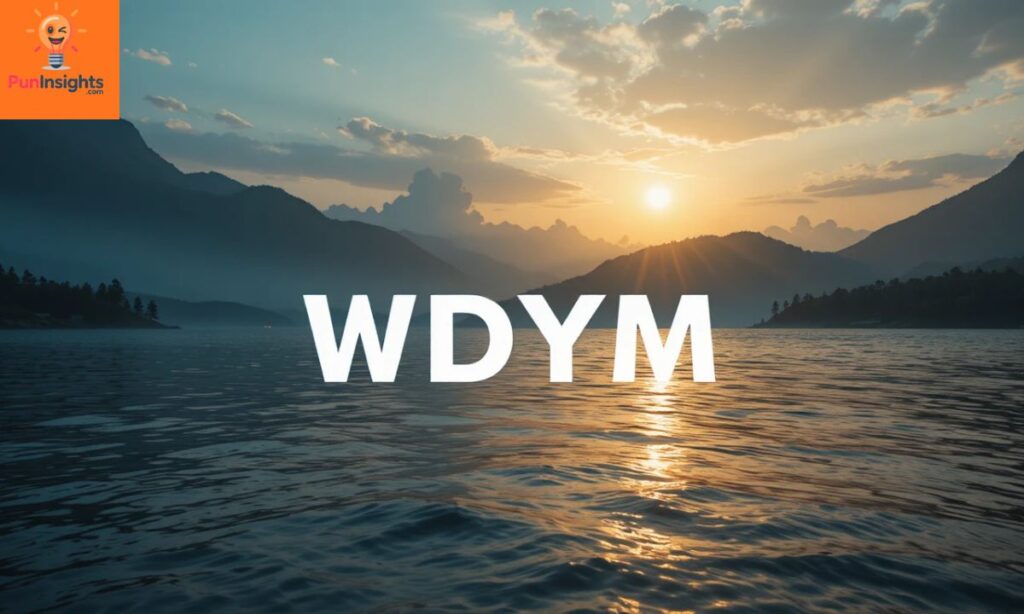 WDYM Meaning in Text