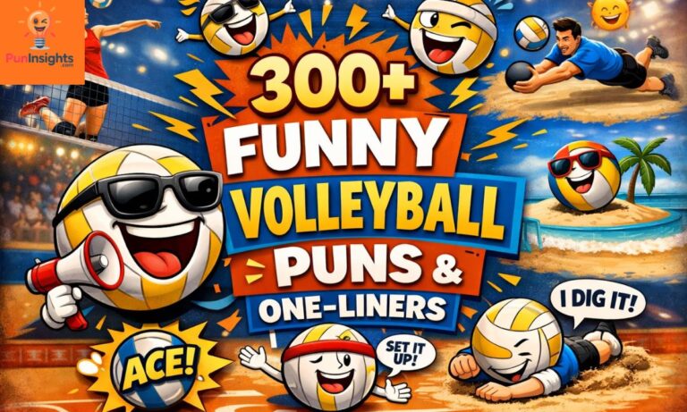 300+ Funny Volleyball Puns One-Liners