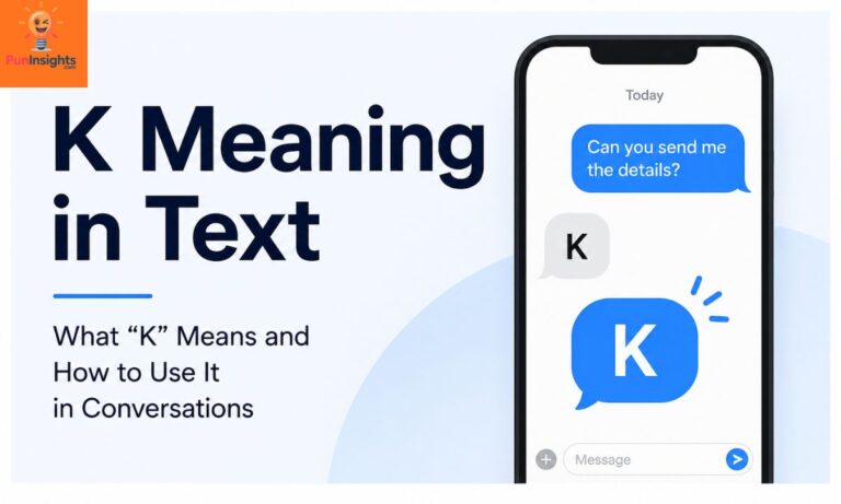 K Meaning in Text